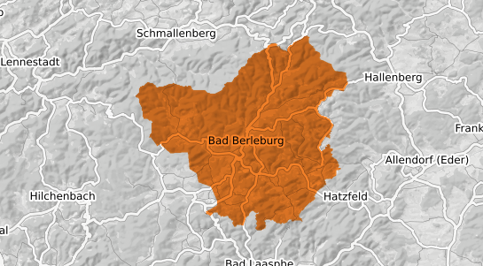 Mietspiegelkarte Bad Berleburg